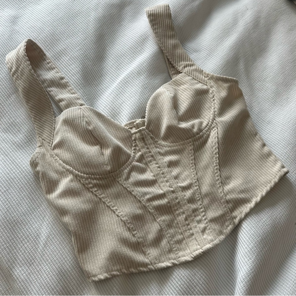Beige Corset Top - Picture 6 of 7